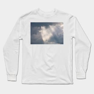 Vivid sunbeam light ray from clouds Long Sleeve T-Shirt